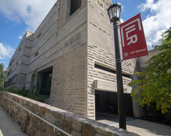 Ives Hall with ILR banner