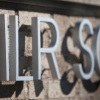 ILR School logo zoomed in - building label