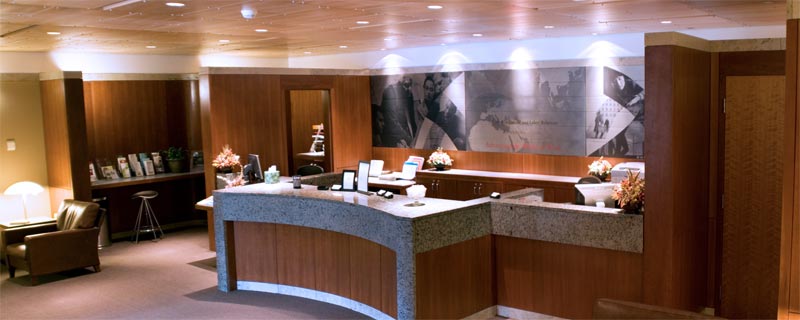 Conference Center reception desk