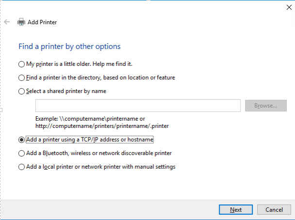 Add Printer for Windows IP Address | ILR School | Cornell University