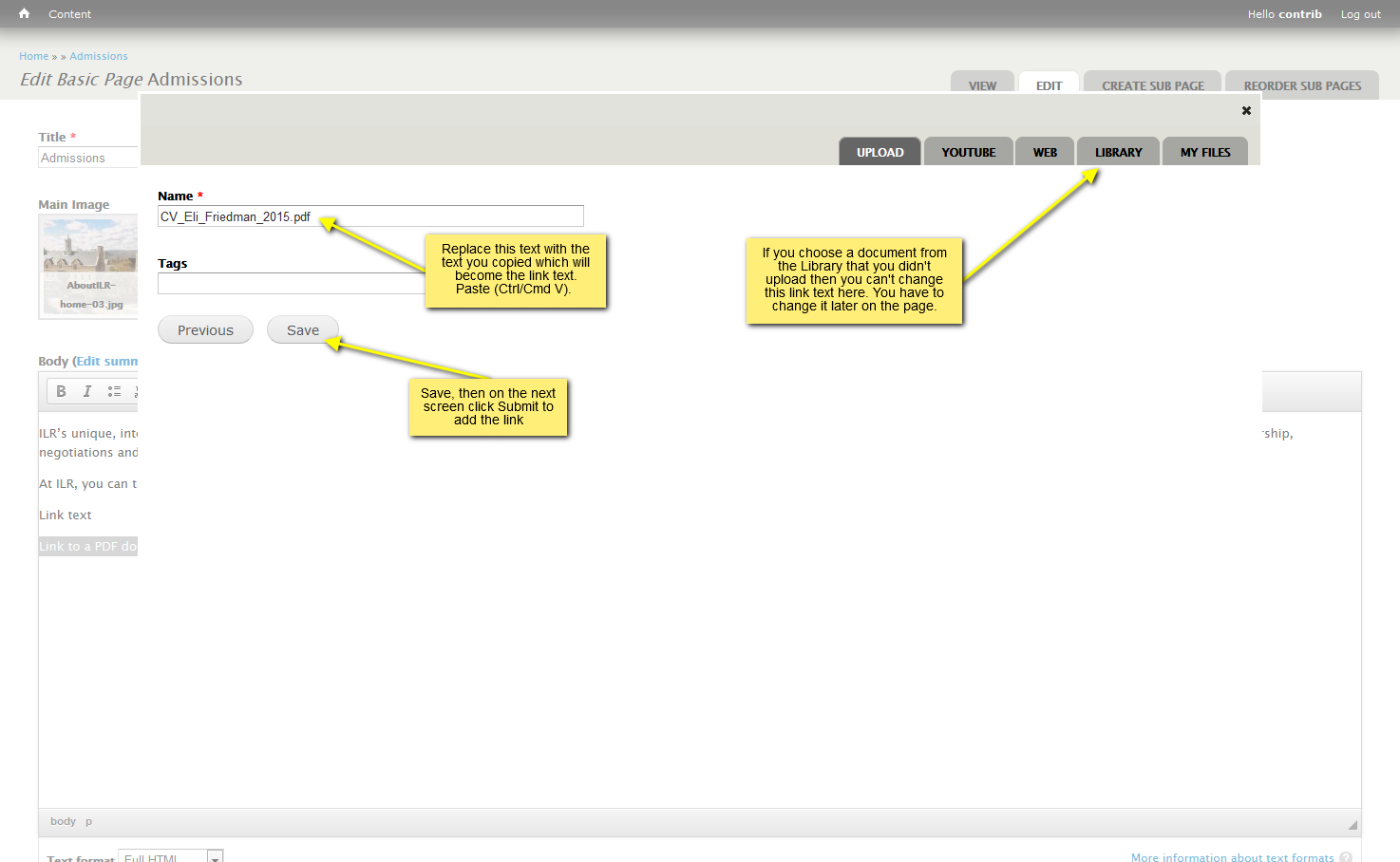 add document step 3