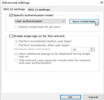 Microsoft Outlook advanced settings dialog