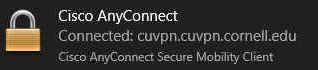Windows icon showing a successful vpn connection