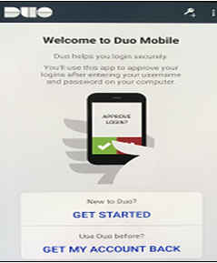 Duo Mobile Android get started dialog