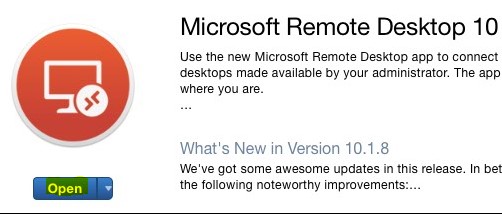 Open Remote Desktop