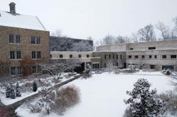 Photo: Snowy Courtyard