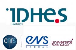 Logos for IDHES, CNRS, ENS CACHAN, and UniversitÃ© Paris-Saclay