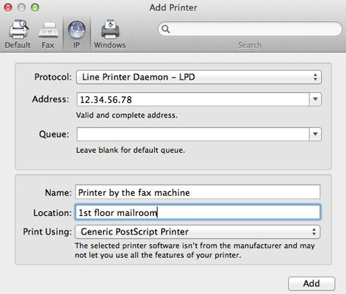 Adding a IP Based Network for a Mac | The School | Cornell University