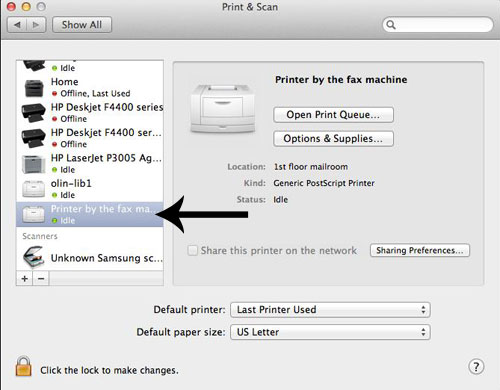 Add a printer, selected Add a printer, selected