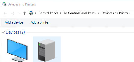 add a printer dialog box in windows 10