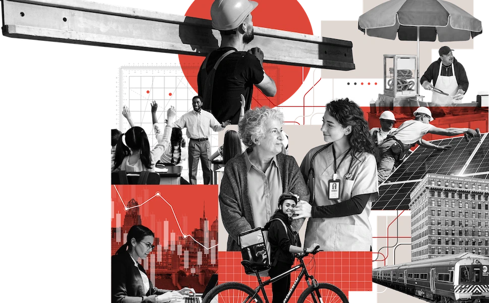 Collage of workers